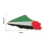 Pochette en forme de drapeau palestinien, broche artisanale en métal émaillé, symbole de la Palestine, décoration mode, cadeau authentique, artisanat palestinien.