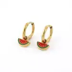 Boucle D'Oreille Pastèque Créole Palestine – vue 1