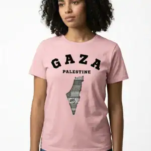 Free Gaza T Shirt – coloris rose