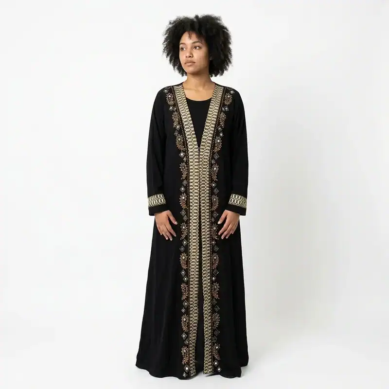 Palestinian Thobe Kaftan Perles Paillettes